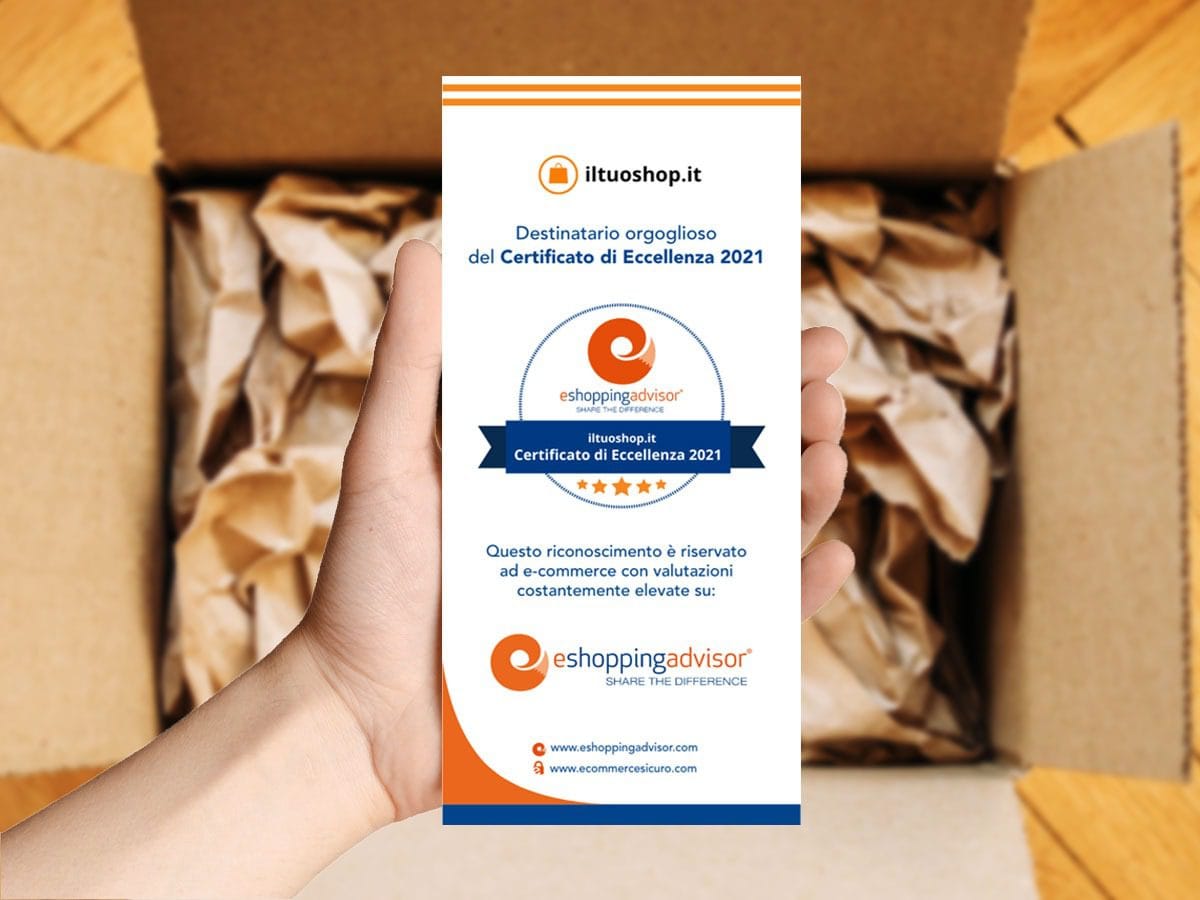 Certificato di eccellenza per negozi online