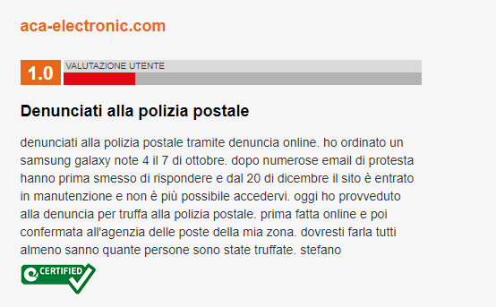 affidabilità ecommerce e recensioni