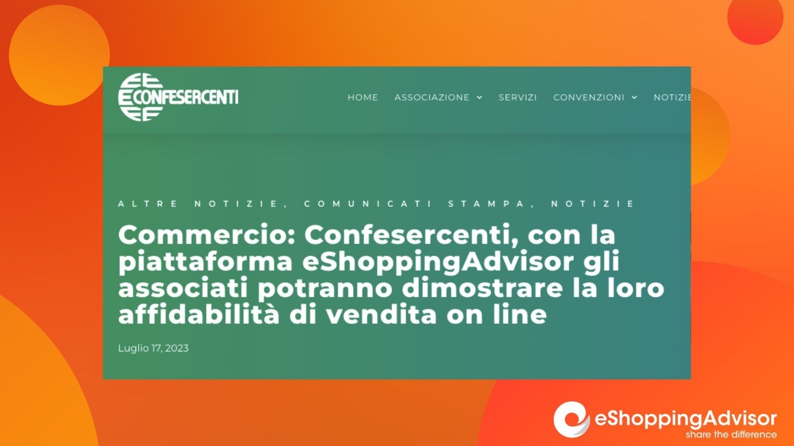 Confesercenti eShoppingAdvisor
